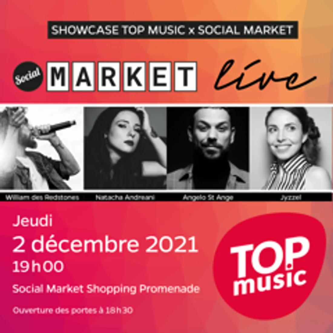 L'affiche du Social Market Live